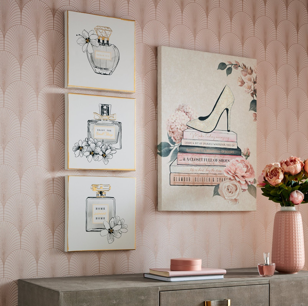 Fashion & Flowers Canvas Wall Art - 107985_FRONT_FASHION AND FLOWERS_01.jpg