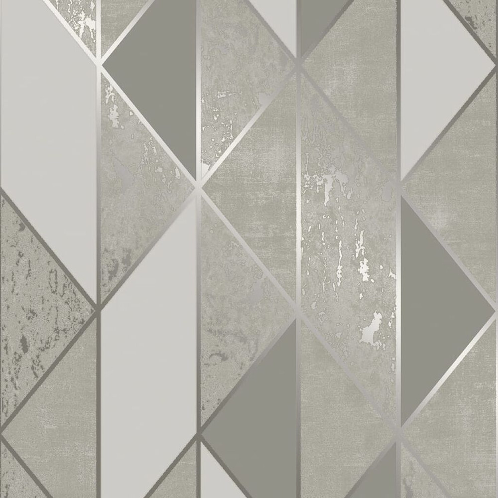 milan geo taupe wallpaper
