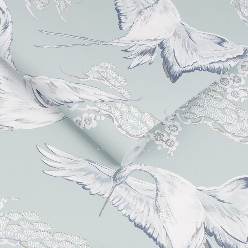 crane duck egg wallpaper