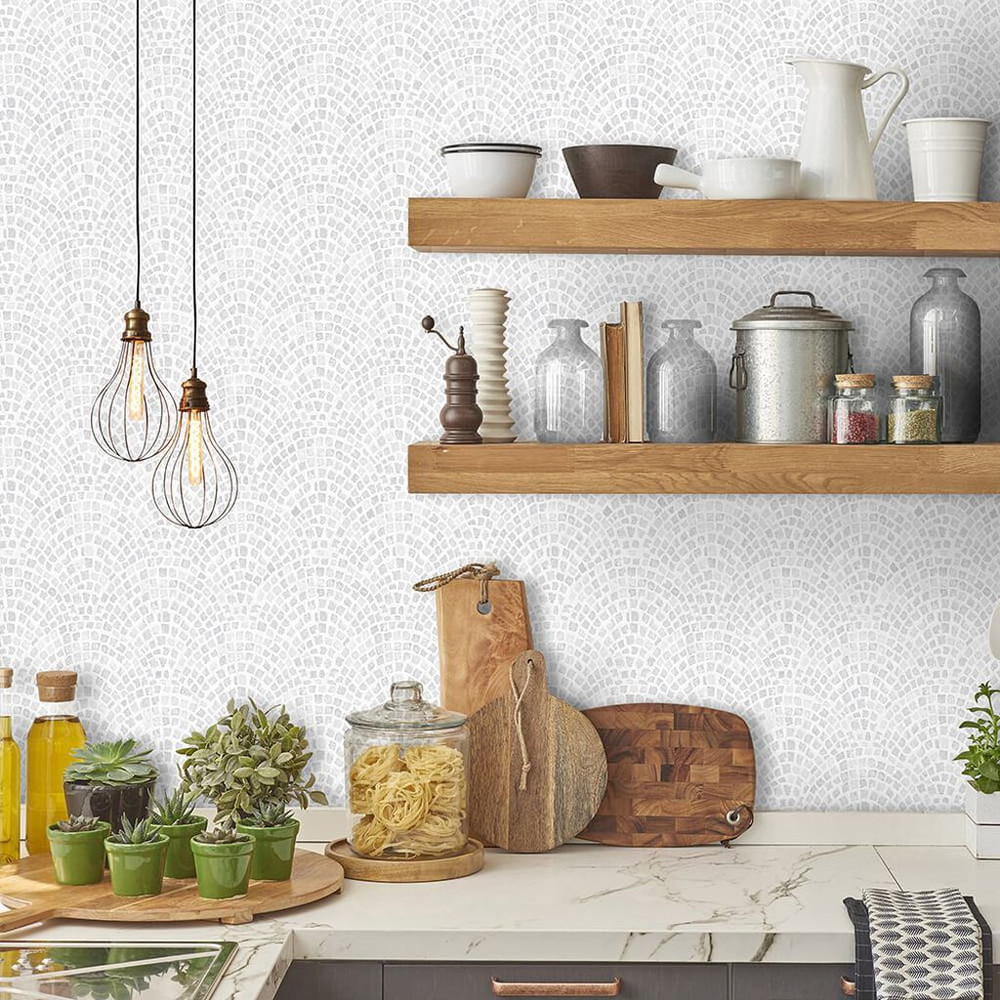 trajan tile grey wallpaper