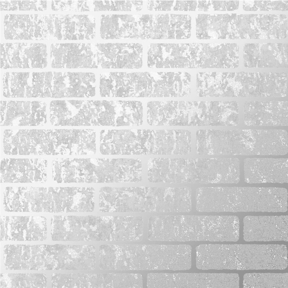 milan brick silver wallpaper