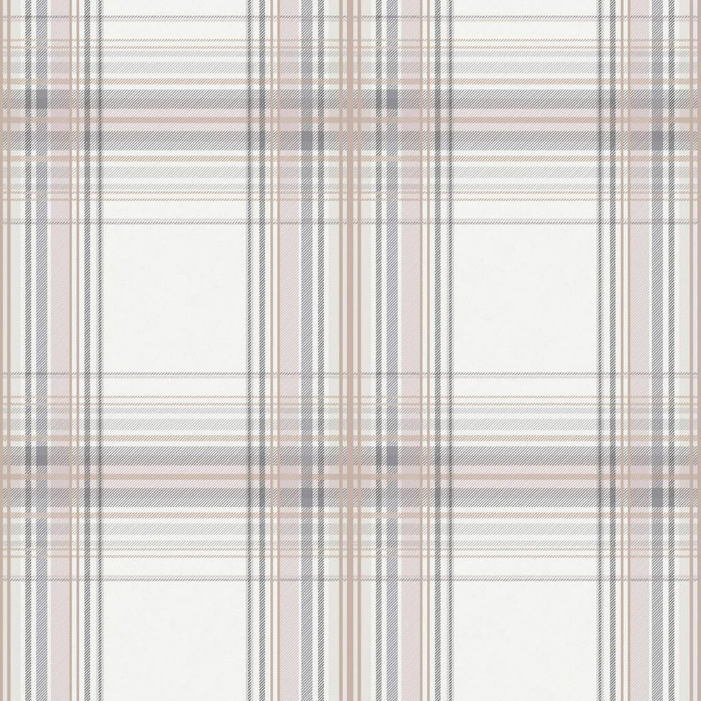 iona check pink wallpaper