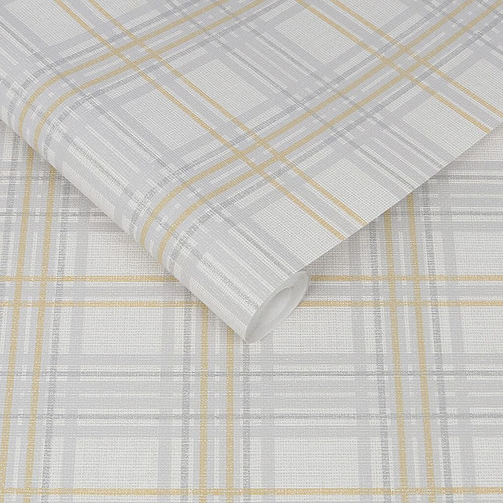 country tartan yellow wallpaper