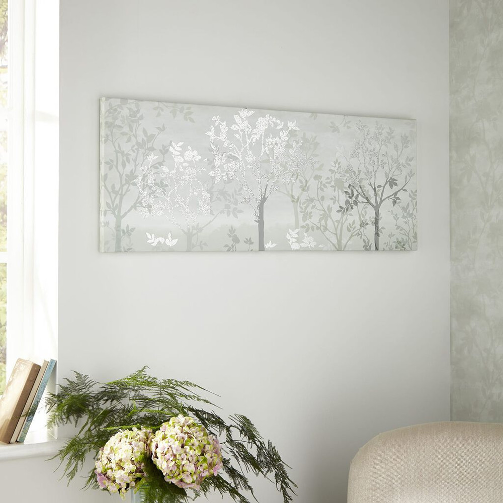 misty woodland printed canvas