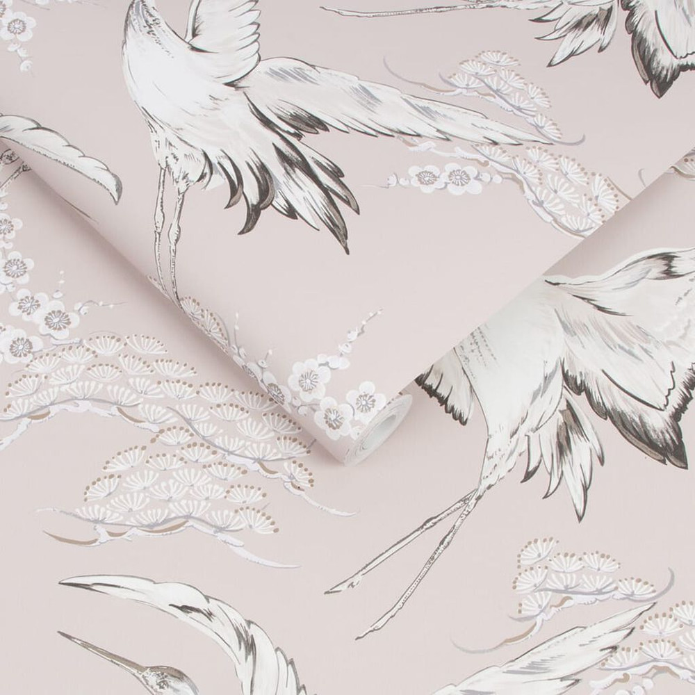 crane pink wallpaper