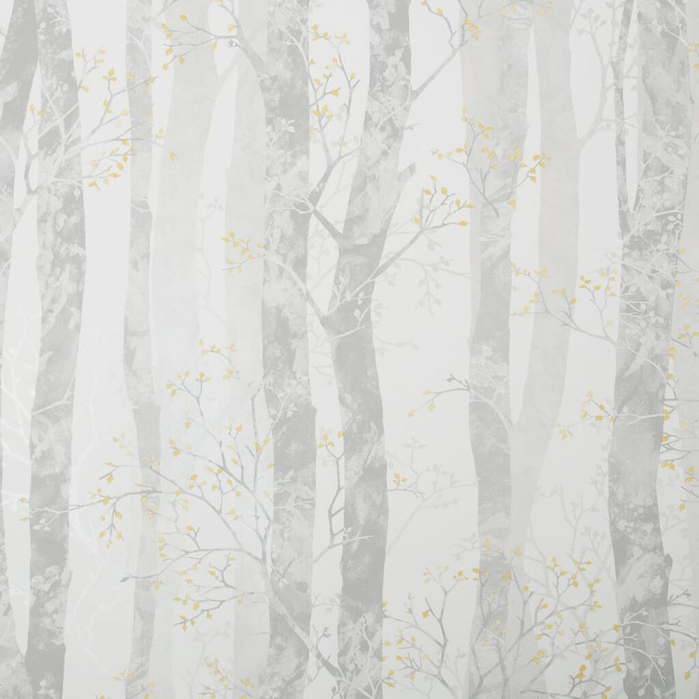 dappled trees ochre wallpaper
