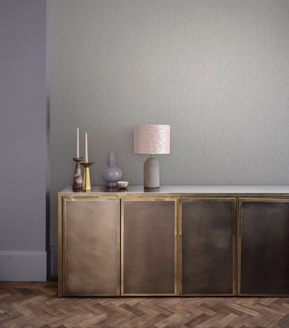 Tisbury Pewter Wallpaper