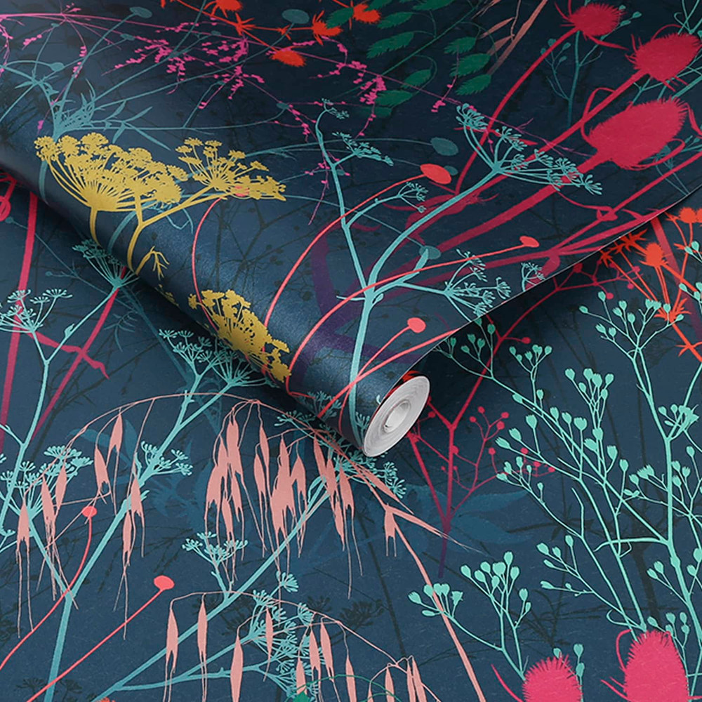 Summer Border Rainbow Wallpaper