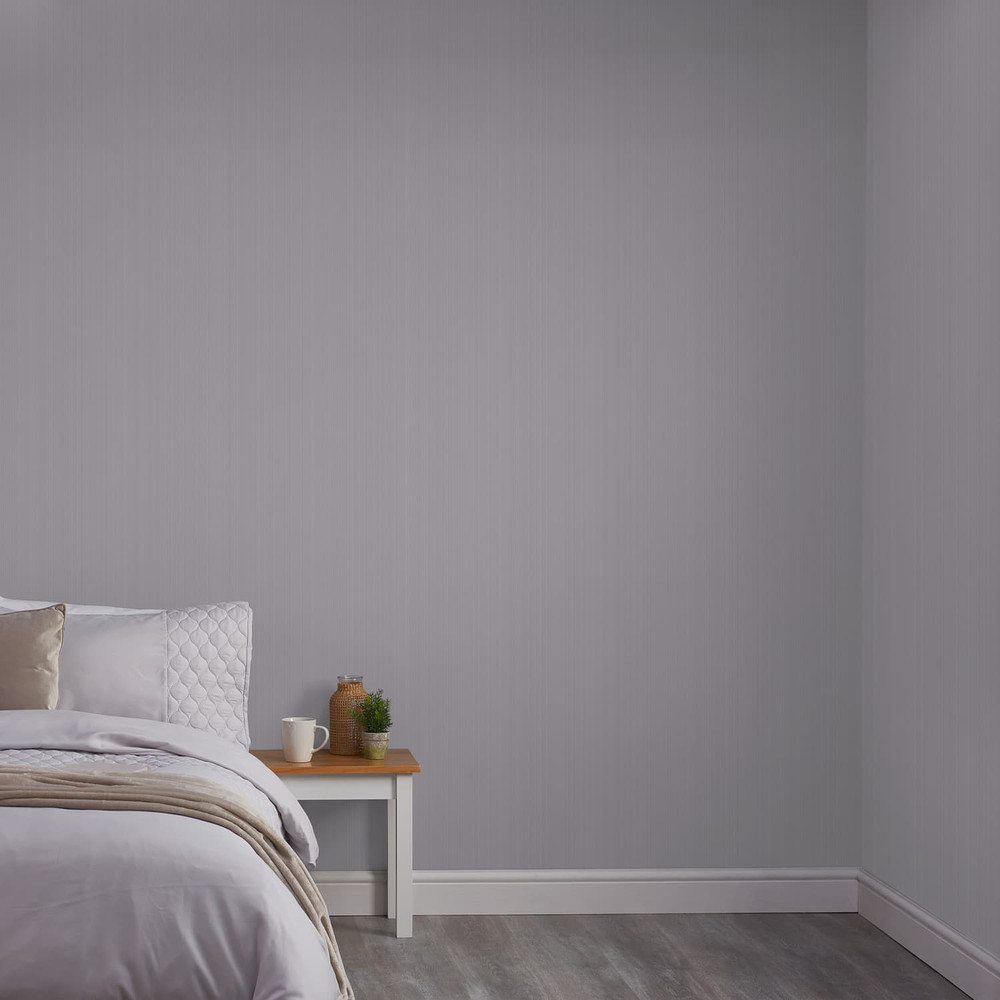 Glitter Stria Mauve Wallpaper