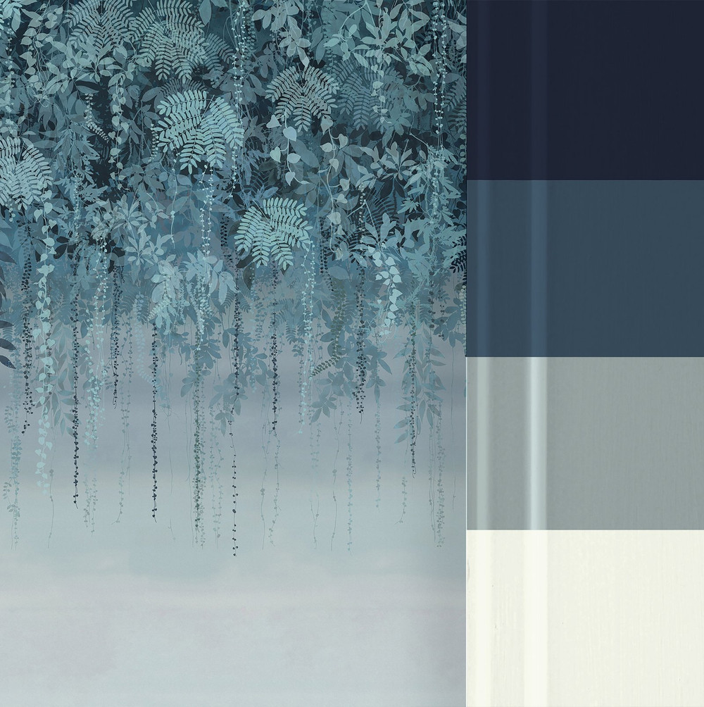 Enchanted Vale Midnight Bespoke Mural by Clarissa Hulse