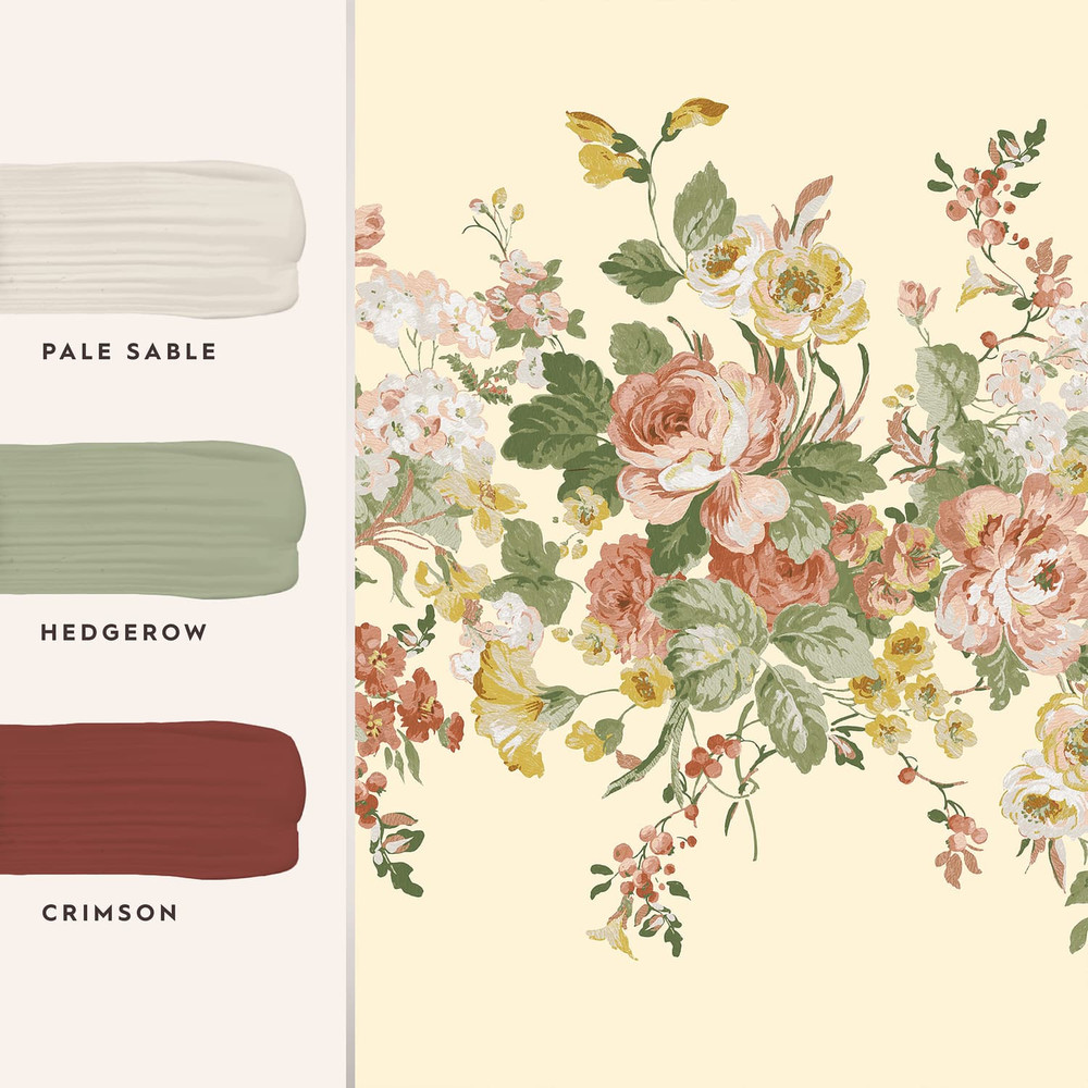 Laura Ashley Rosemore Pale Sable Bespoke Mural