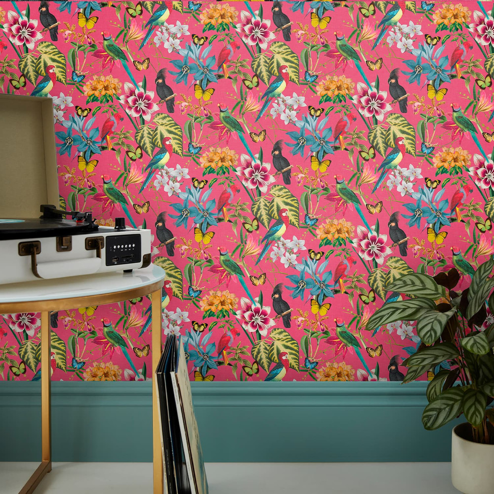 Paradiso Hot Pink Wallpaper