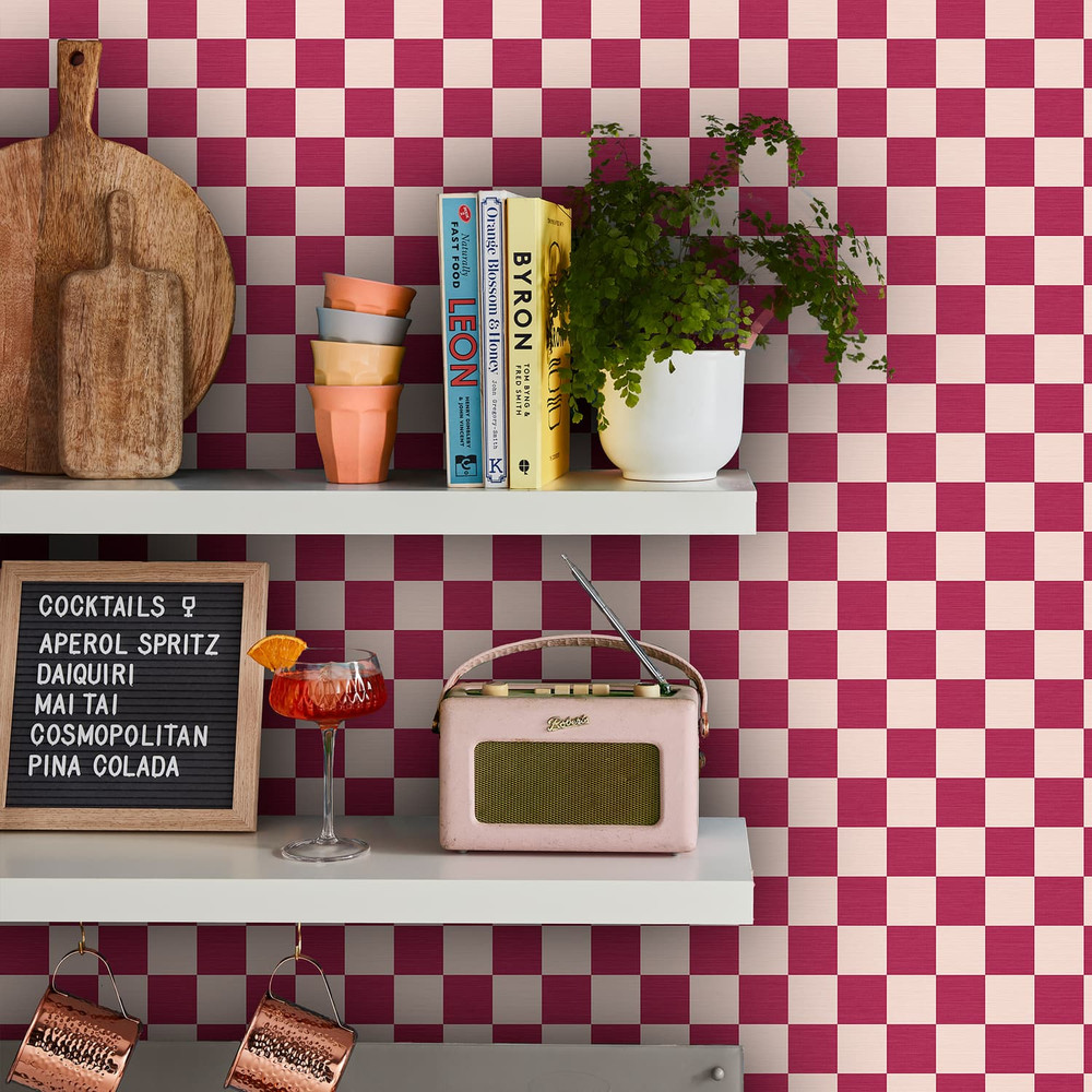 Check Me Out Raspberry Wallpaper