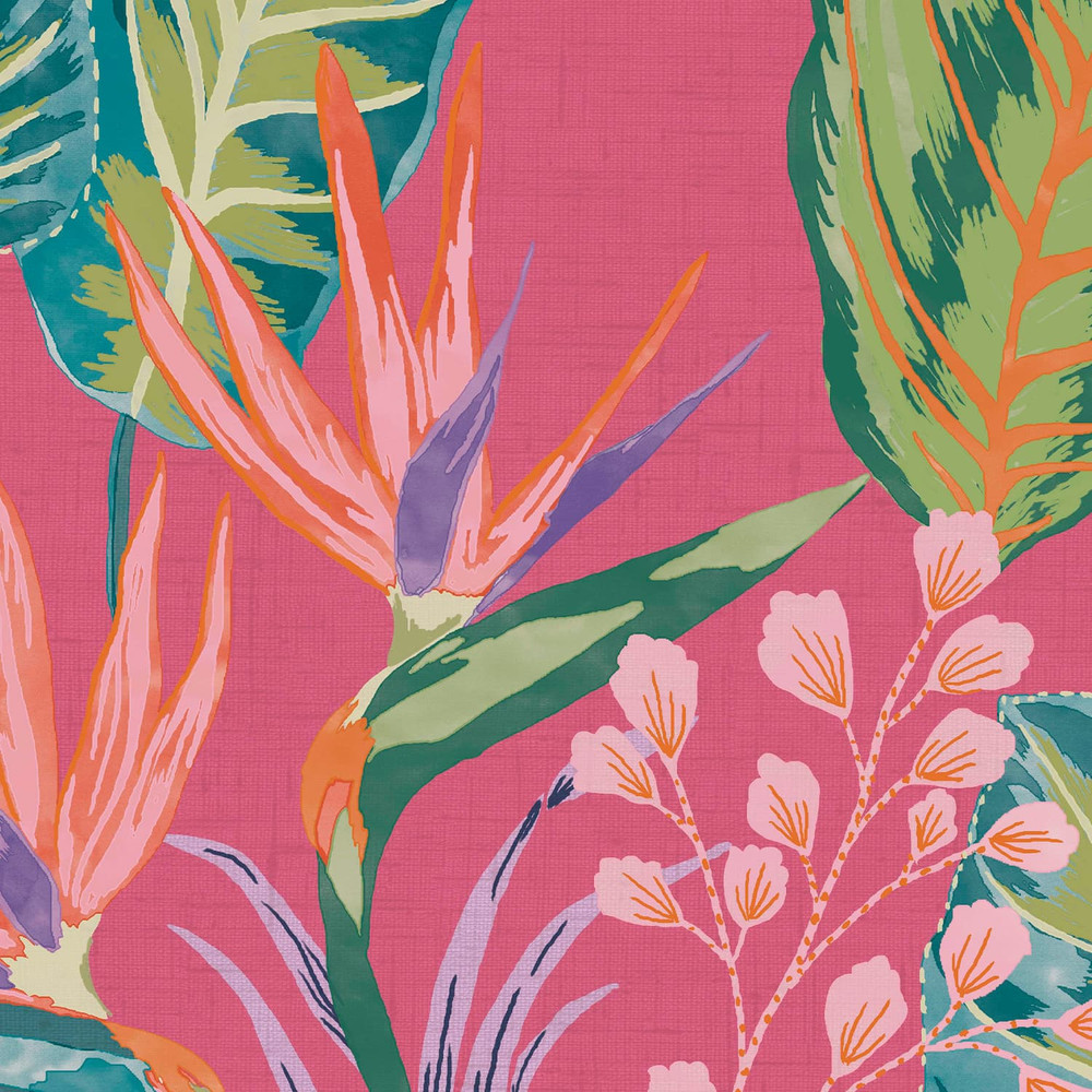 Eden Hot Pink Wallpaper