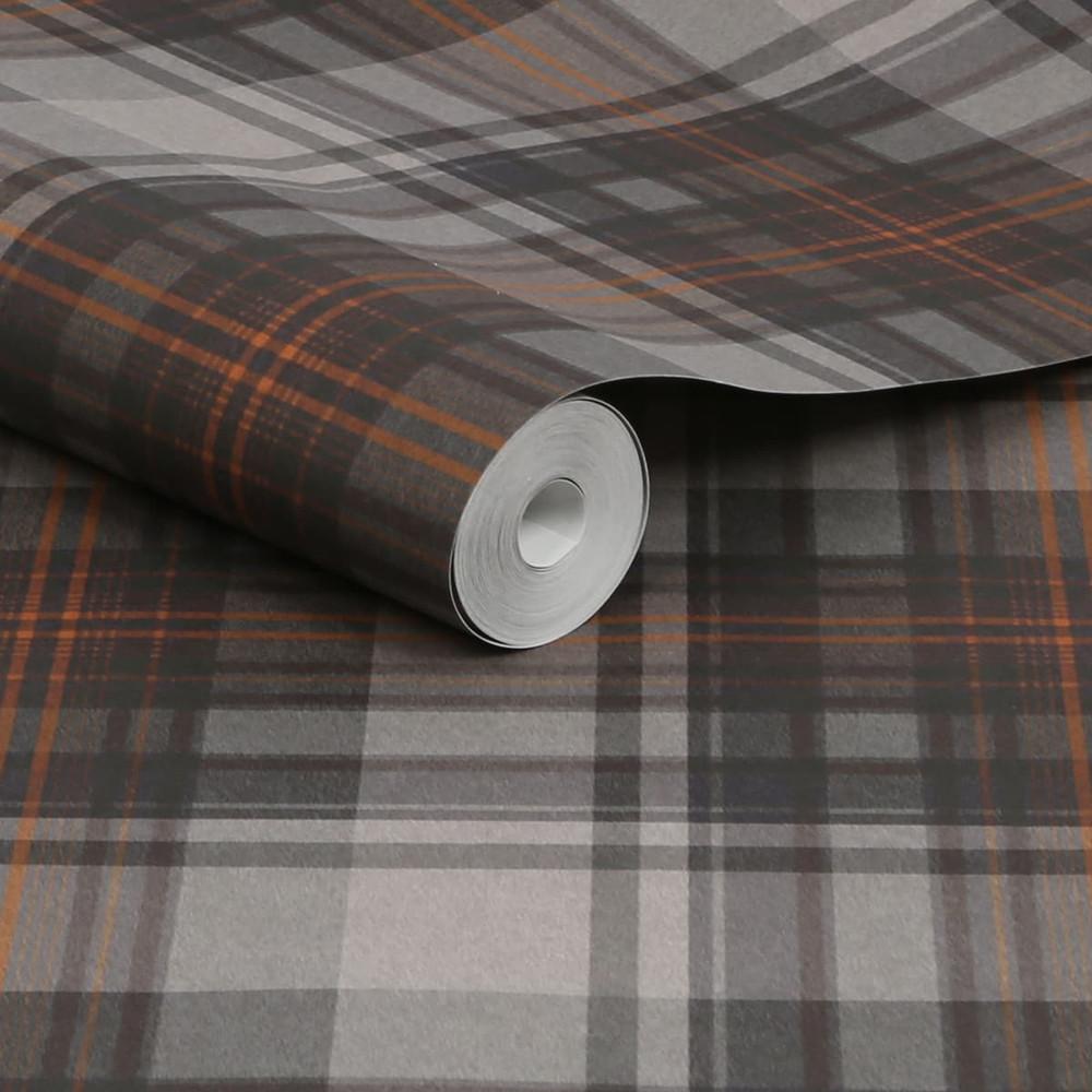 Alpine Lodge Check Wallpaper