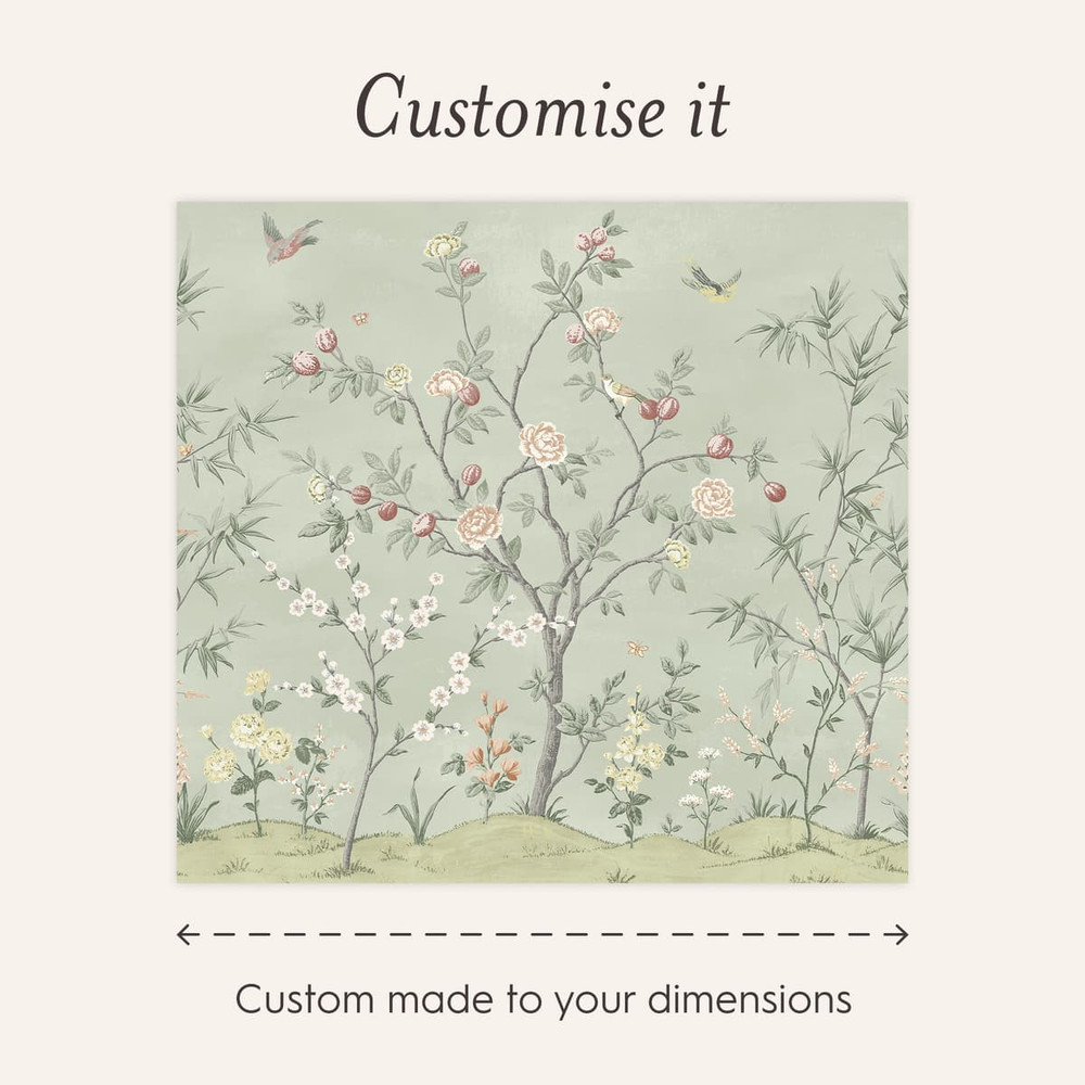 Laura Ashley Eglantine Sage Green Bespoke Mural