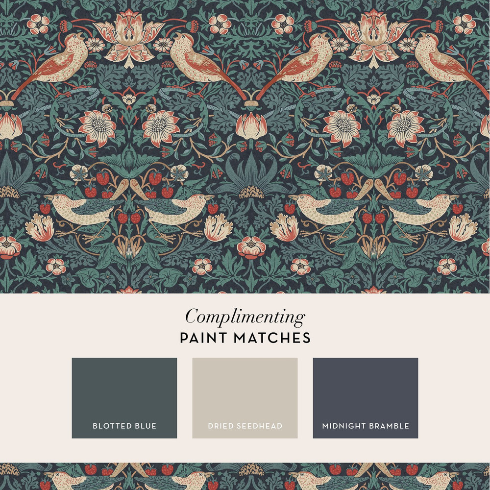 Strawberry Thief Deep Blue Wallpaper - 124231_FLATLAY_STRAWBERRY THIEF DEEP BLUE_01.jpg