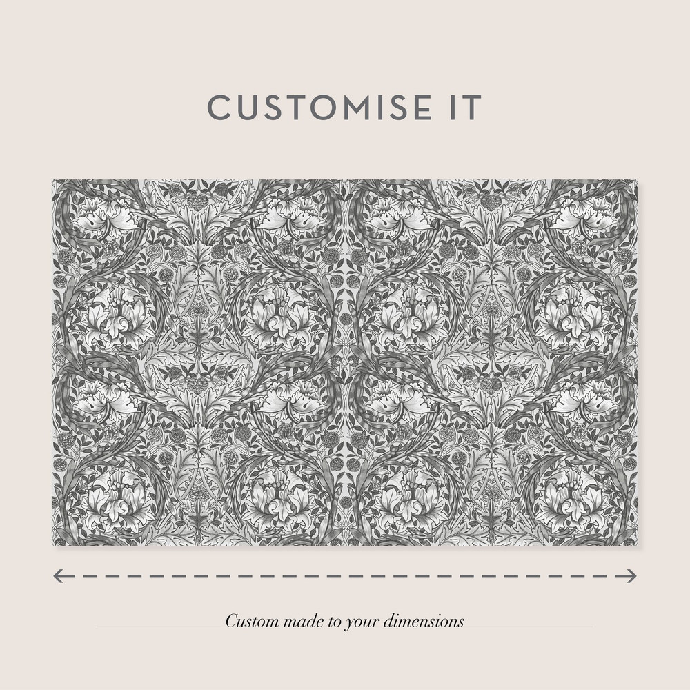 African Marigold Grey Bespoke Mural