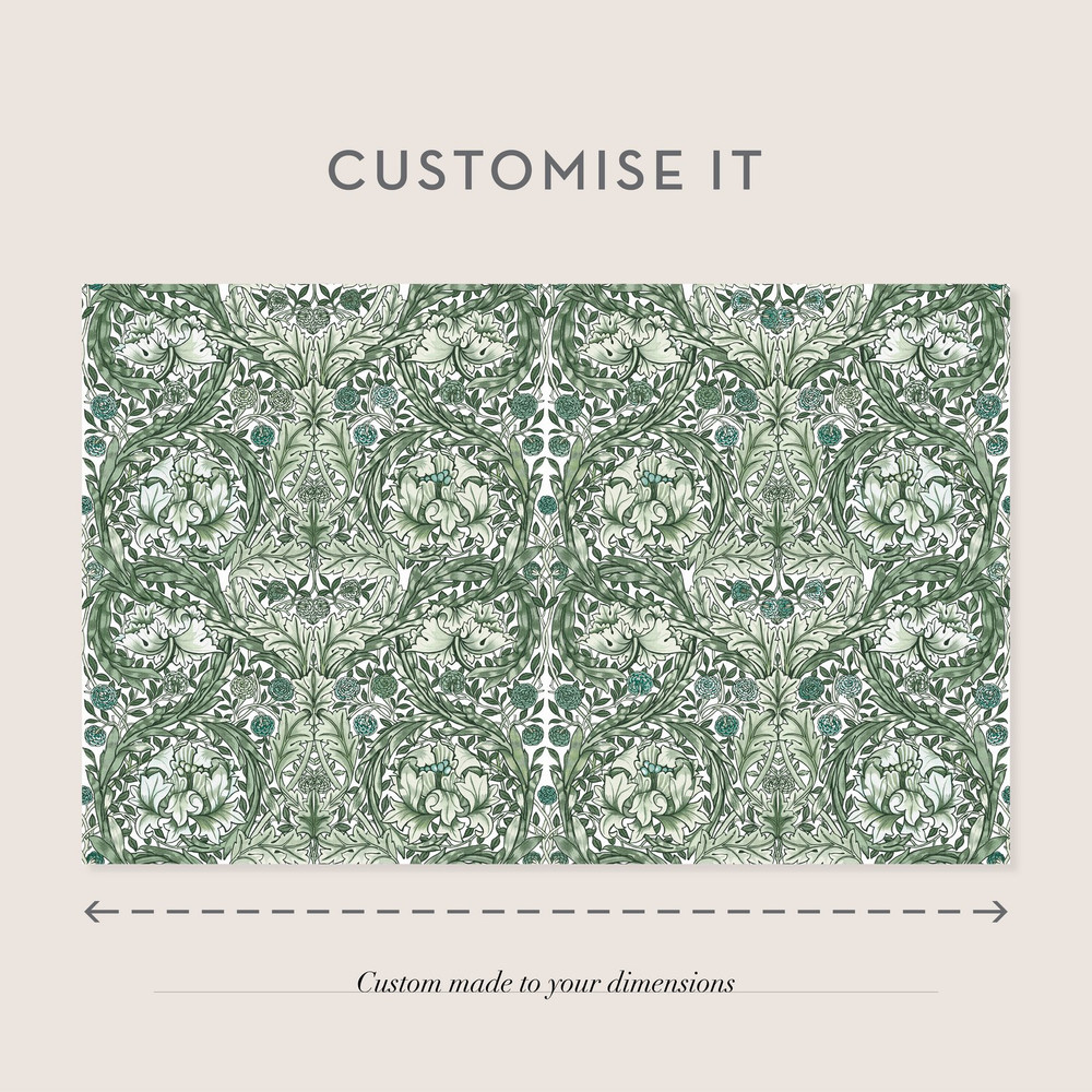 African Marigold Green Bespoke Mural