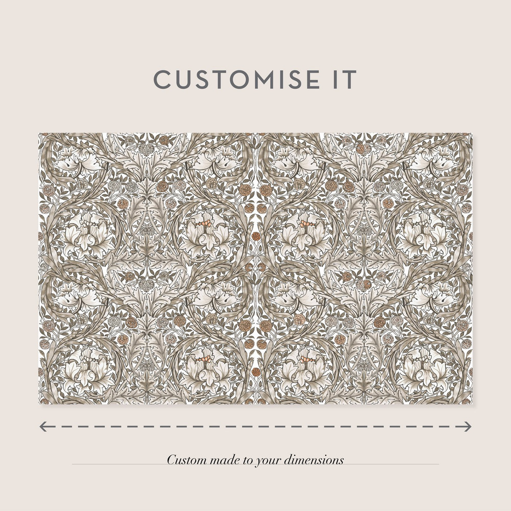 African Marigold Neutral Bespoke Mural