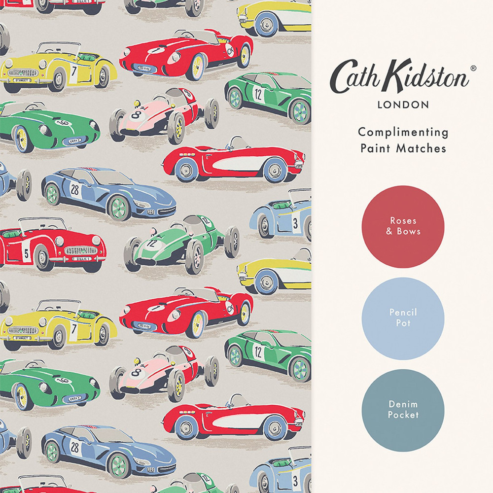 Cath Kidston Vintage Cars Wallpaper