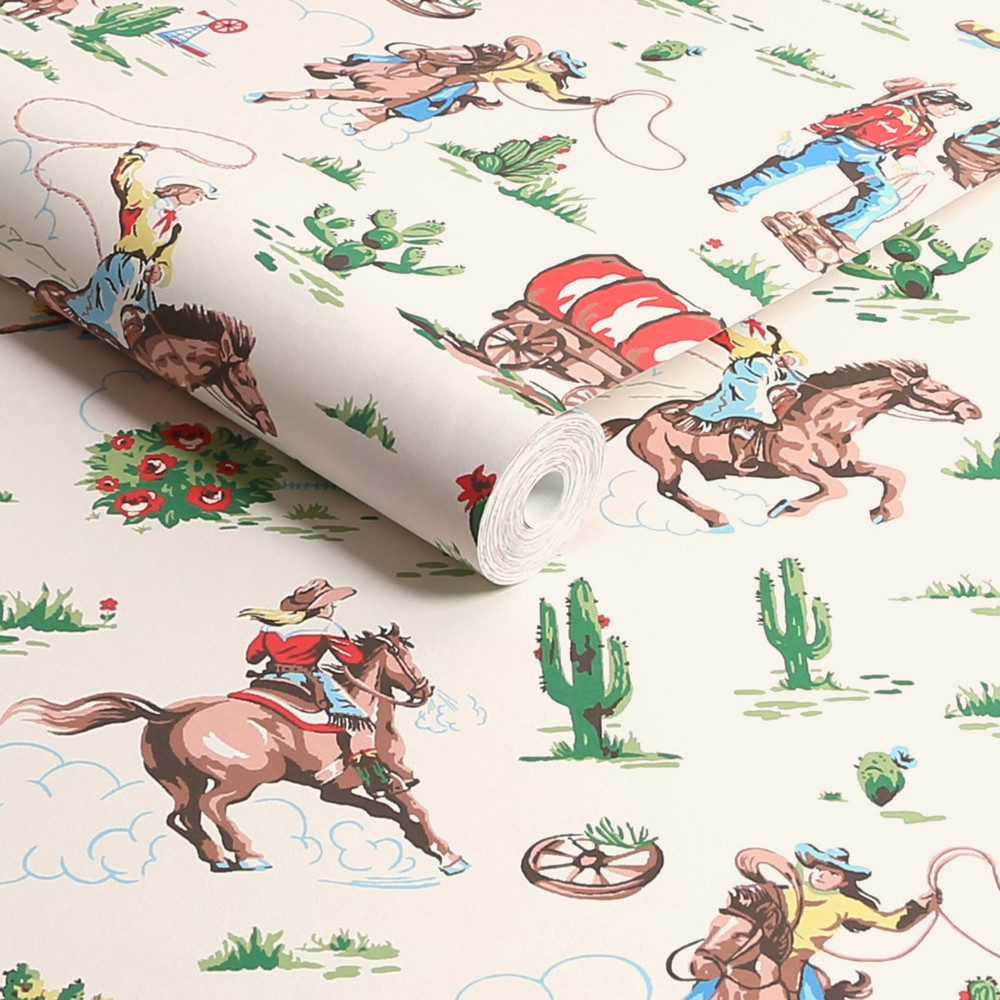 Cath Kidston Cowgirls Wallpaper