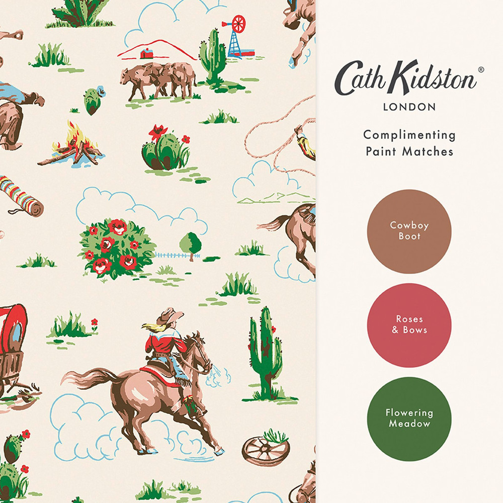Cath Kidston Cowgirls Wallpaper