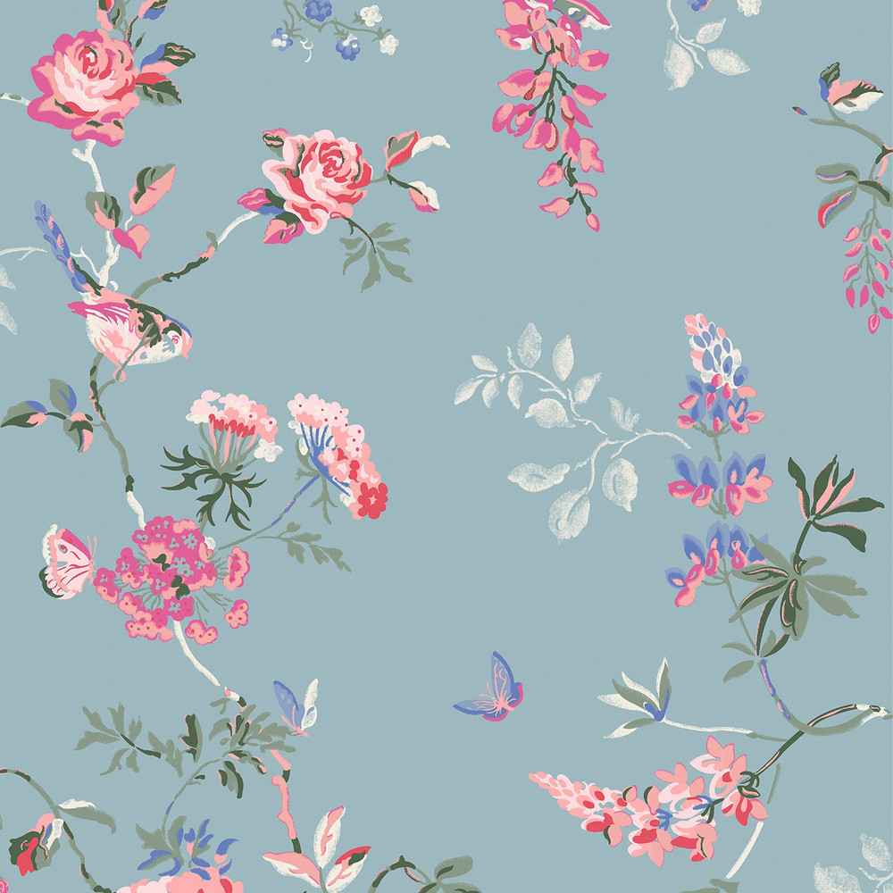 Cath Kidston Birds & Roses Summer Wallpaper