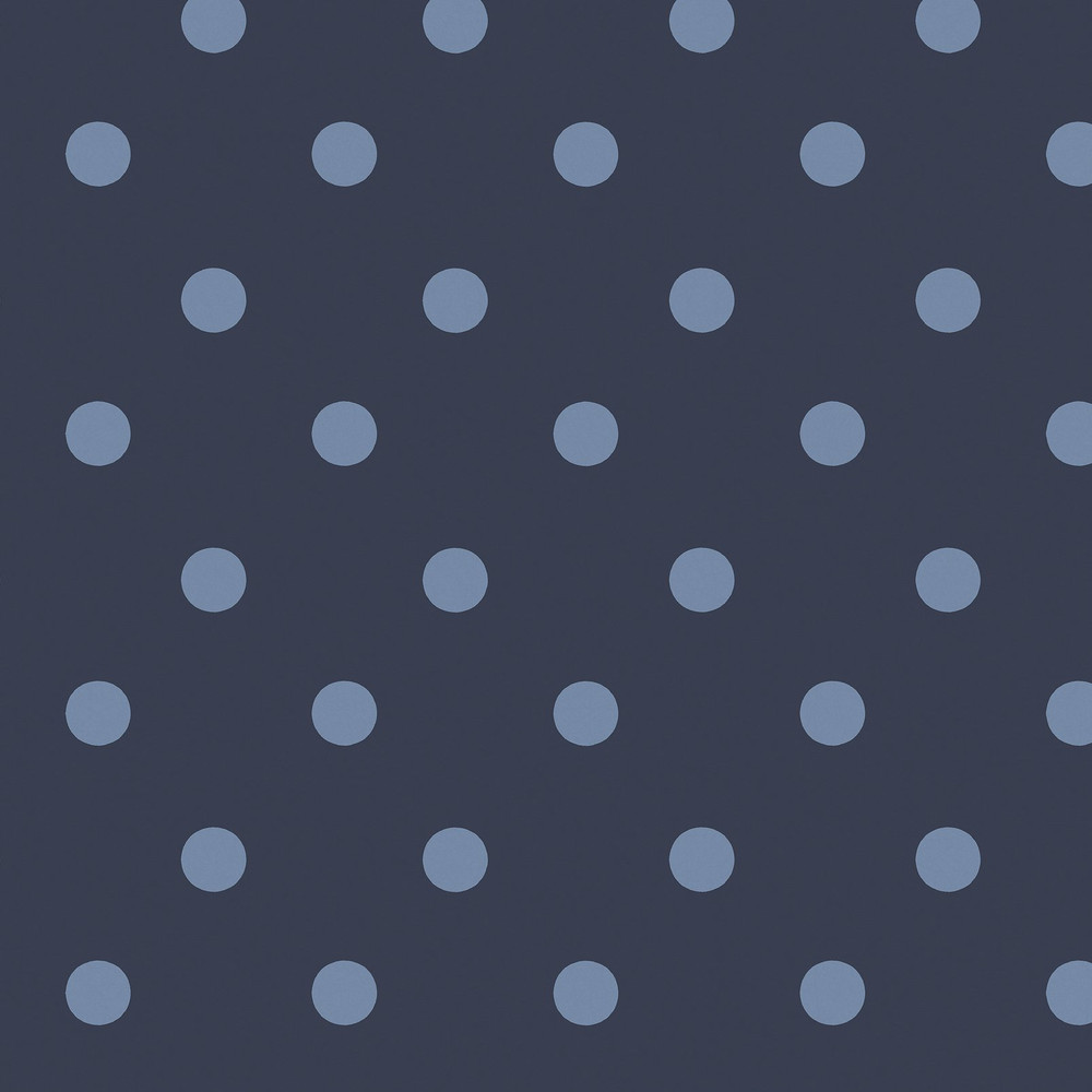 Cath Kidston Button Spot Navy Wallpaper