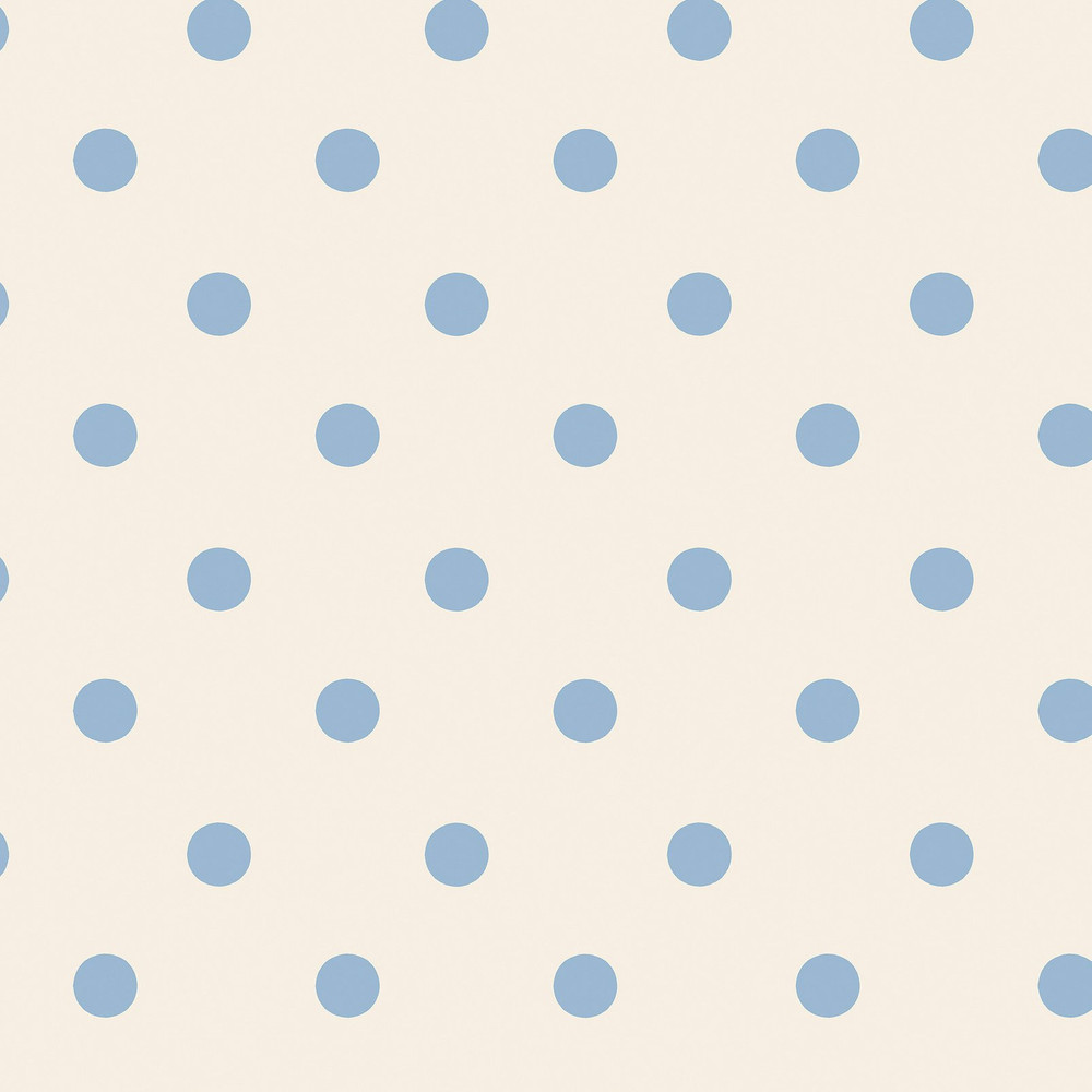 Cath Kidston Button Spot Blue Wallpaper