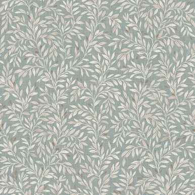 next ditsy leaf duck egg wallpaper