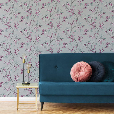 kimono pink wallpaper