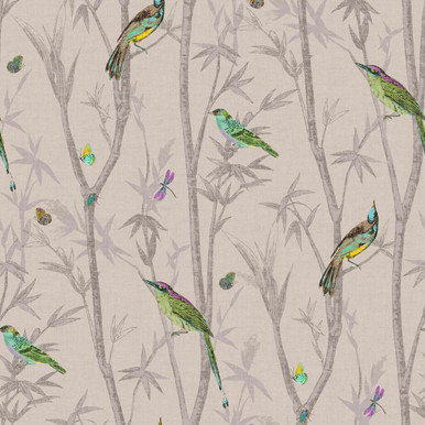 next chinoiserie bird trail natural wallpaper