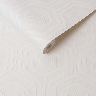 curvy geo paintable wallpaper