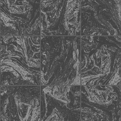 glitter marble tile black wallpaper