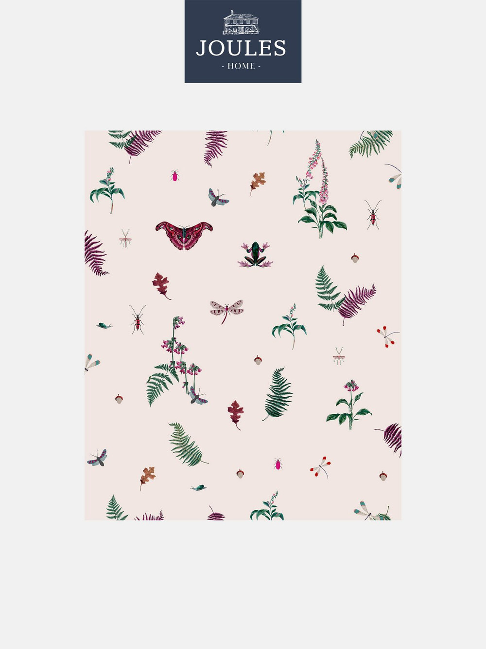 Joules Midnight Beasts Blush Creme Wallpaper