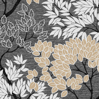 Fresco Lykke Tree Dark Charcoal Wallpaper