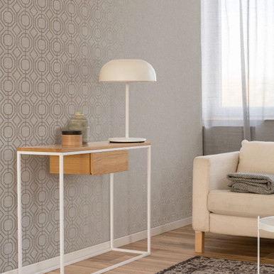 luxe geo champagne wallpaper