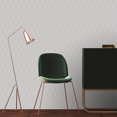 myrtle geo grey wallpaper