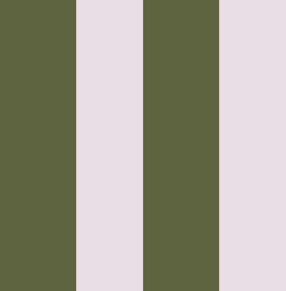 Joules Harborough Stripe Olive Green Wallpaper