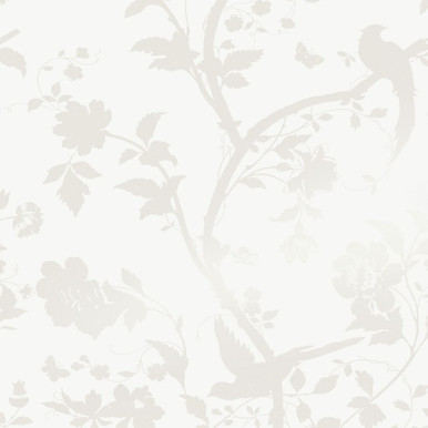 laura ashley oriental garden pearlescent white wallpaper