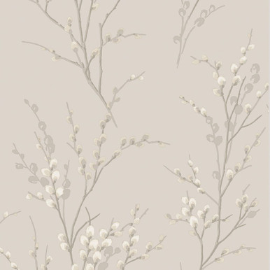 laura ashley pussy willow dove grey wallpaper