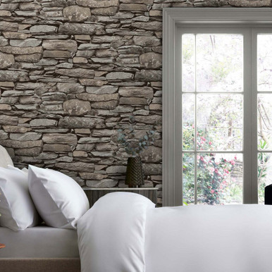 next ledgestone wall neutral wallpaper