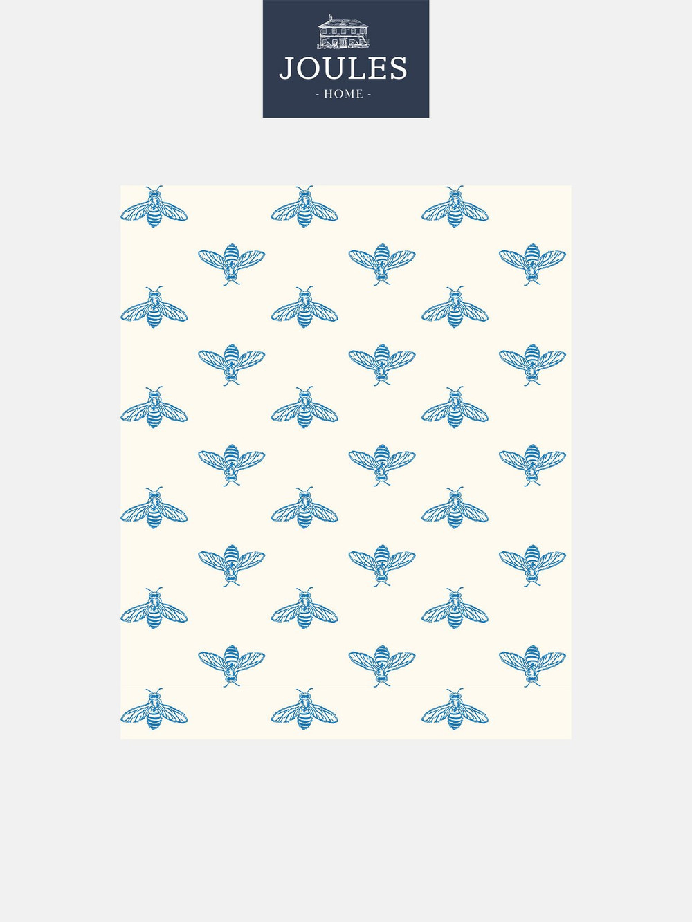 Joules Block Print Bee Blue Haze Wallpaper - 118545_TILE_BLOCK PRINT BEE BLUE HAZE_01.jpg