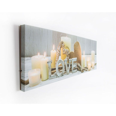 love led printed canvas wall art