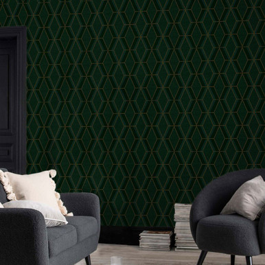 next optical triangle green wallpaper