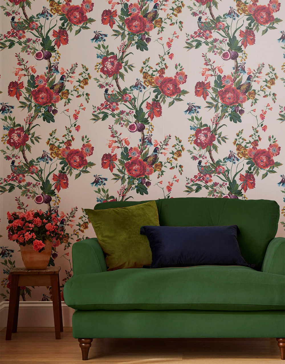 Joules Forest Chinoiserie Antique Creme Wallpaper