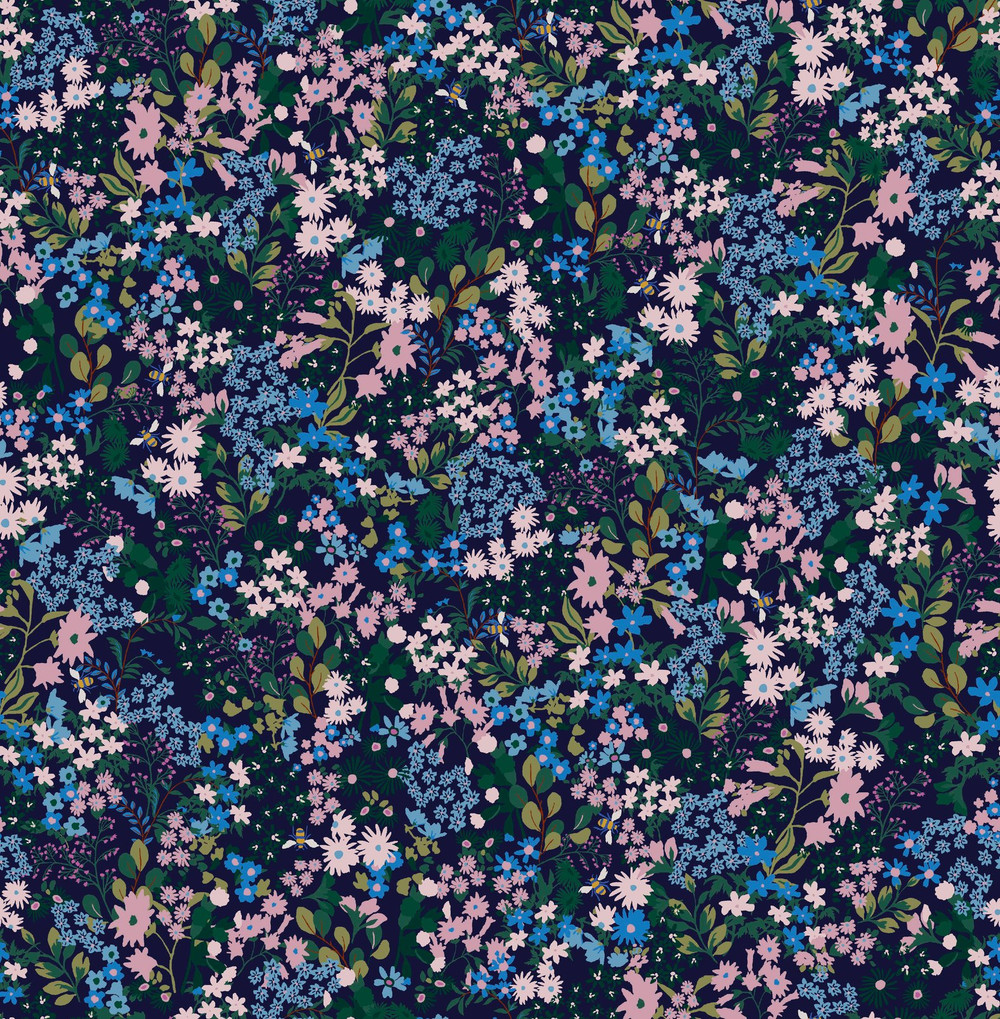 Joules Gilmorton Ditsy Garden Greens Wallpaper