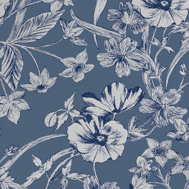 laura ashley summerhill midnight blue wallpaper