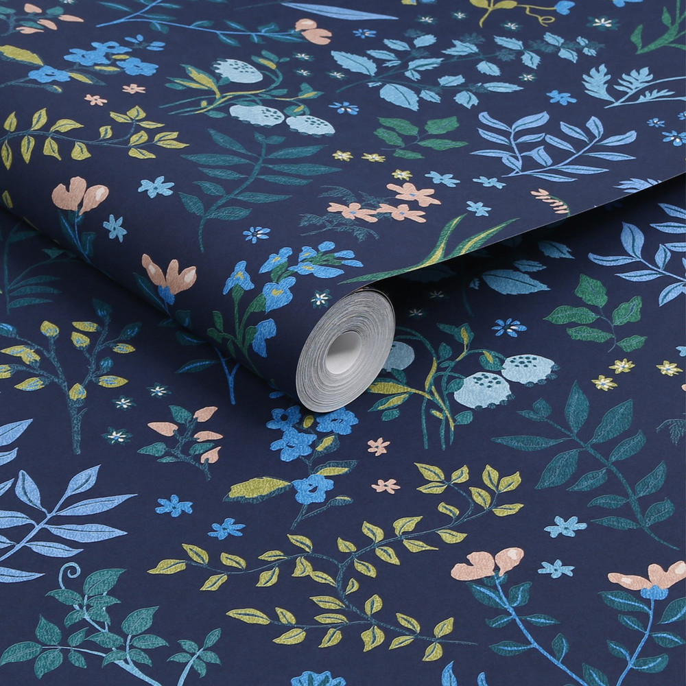 Joules Holcombe Floral Navy Wallpaper